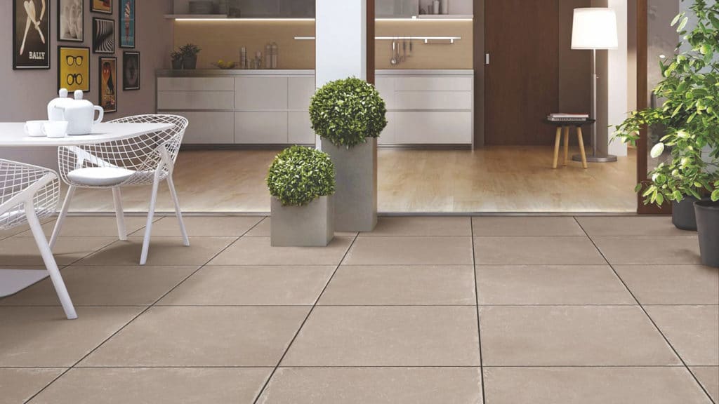 L'esthétique du carrelage rectifié en réjouit plus d'un !